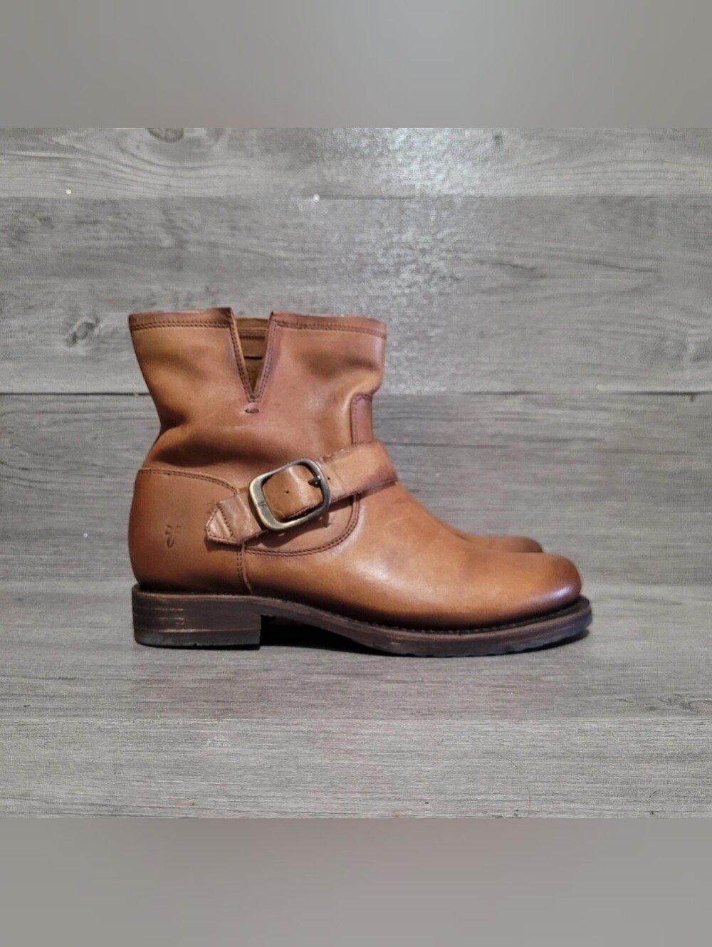 frye veronica bootie Women's Size 7 Brown Leather Boots Fr40073